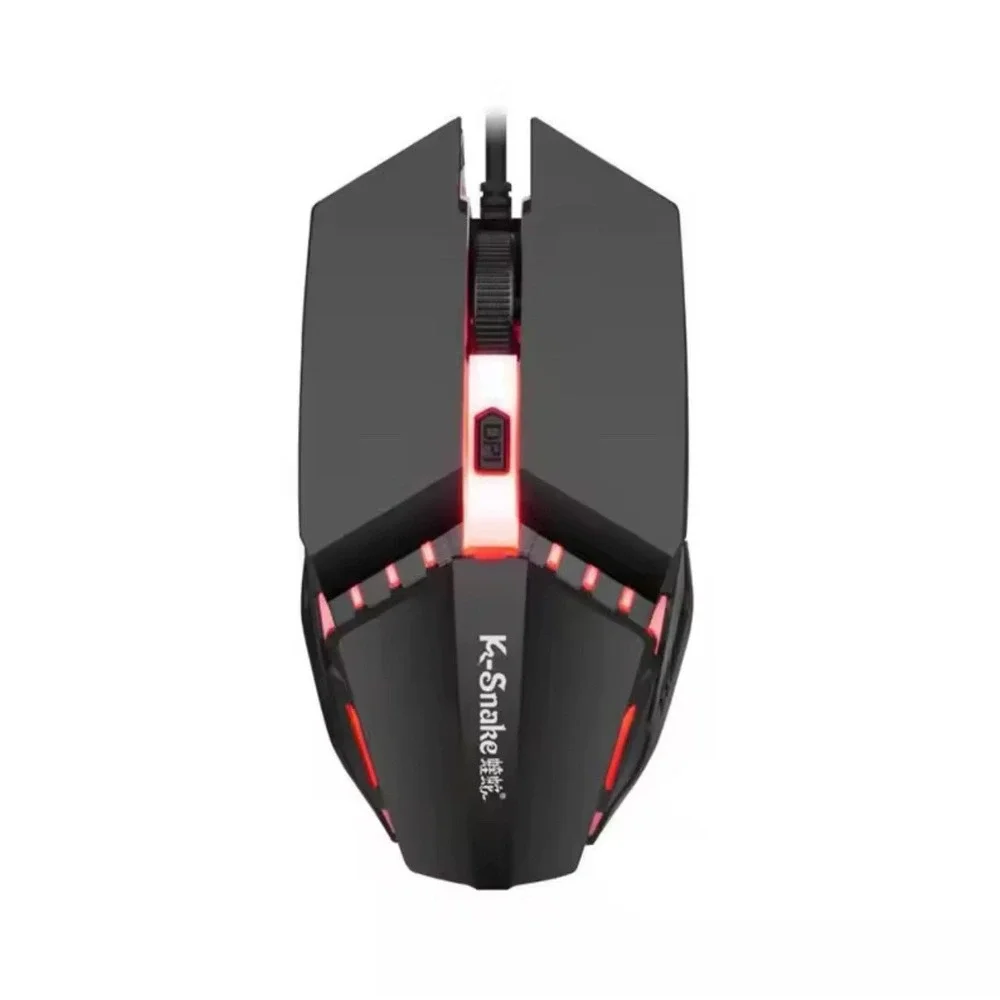 K-Snake M11 Luminous‎ Wired Gaming -7 Buttpns, Adjustable DPI, RGB Backlit, USB